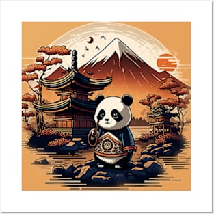 panda in japan Posters and Art